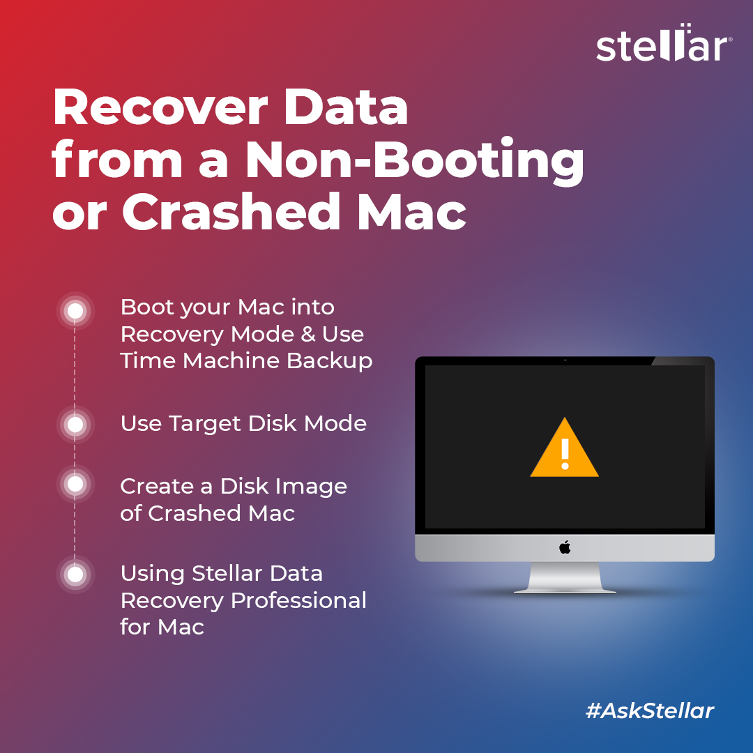 stellarinfo's tweet image. Lost files? 🕵️♂️ No worries! 💻✨ Explore recovery methods: Time Machine magic, Target Disk Mode connections, disk image artistry, or the Stellar Data Recovery Pro mastery! 🚀🔍 #DataRescue #TechSolutions #StellarRecovery