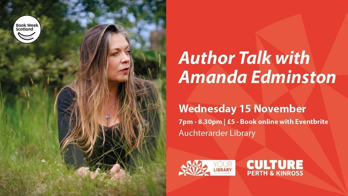 Join us for Amanda Edminston's talk on her latest book, The Time Traveller's Herbal, at Auchterarder Library on 15 Nov at 7 pm. Learn about the fascinating history of herbal medicine. Book tickets online buff.ly/48F1Vle. Admission £5.

#BookWeekScotland | <a href="/HerbalStorytell/">Amanda Edmiston</a>