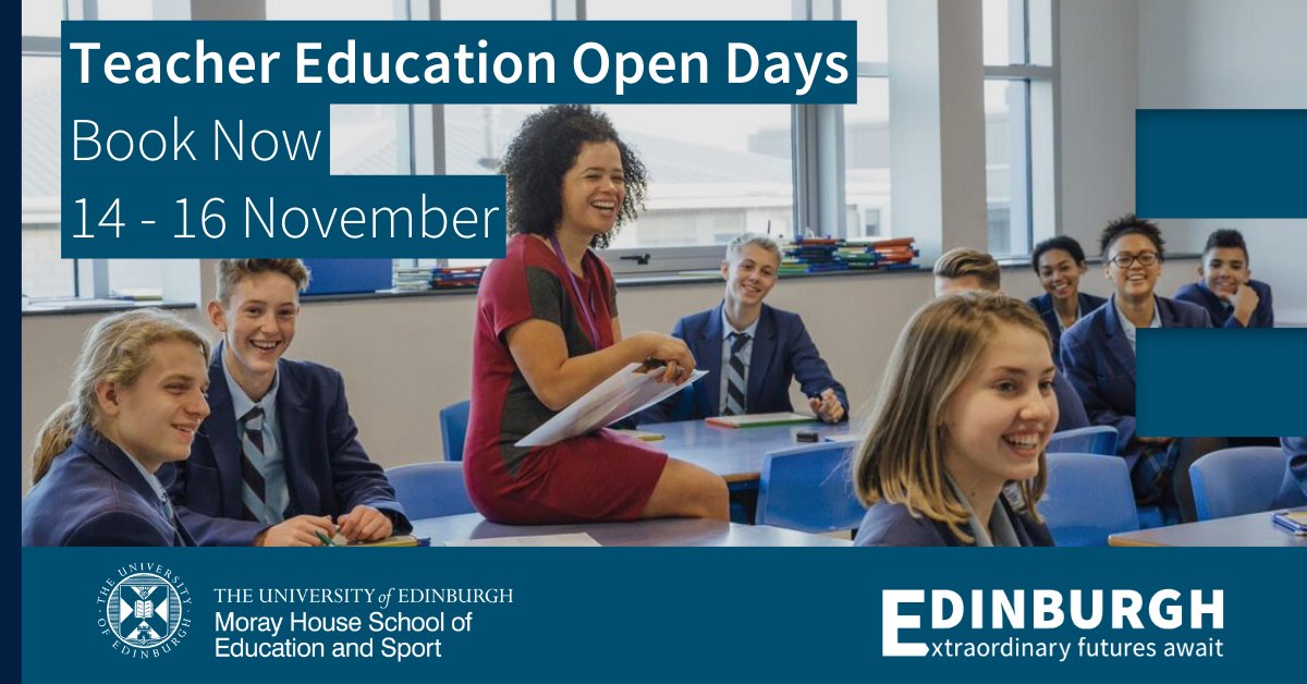 MorayHouse's tweet image. Are you passionate about dance science &amp;amp; education or teacher education? Join our Virtual Open Days to connect with experts in these fields. Registration is open. Book now at edin.ac/pg-opendays  🗣️👩‍🏫 #LanguageEd #TeacherEd #RegisterNow