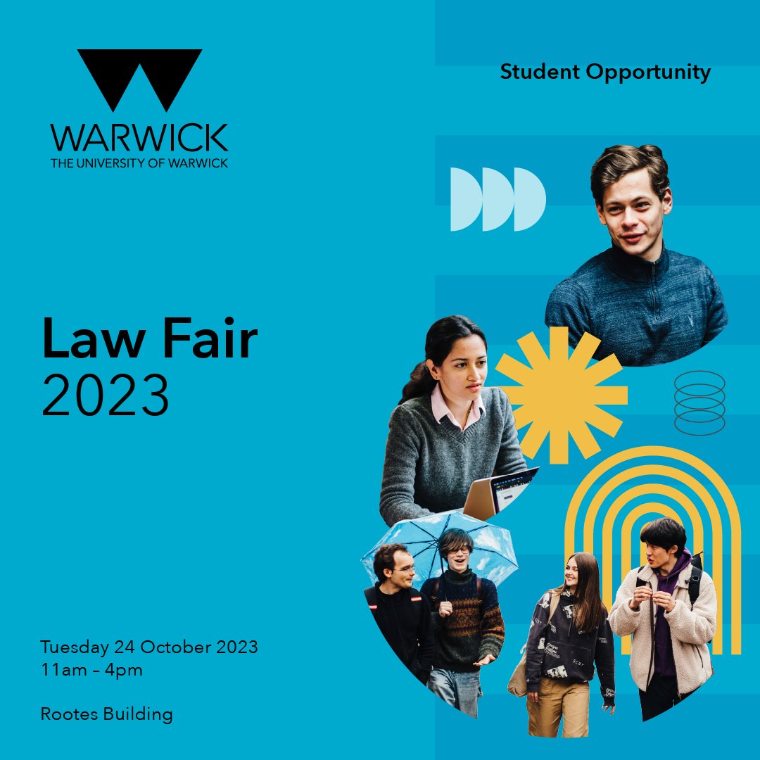 Meet over 40 exhibitors at our Law Fair tomorrow and learn more about them as an employer, the opportunities available and their application process. 

👉 ow.ly/r99m50PXBl0

#LawFair #UniversityOfWarwick #Careers