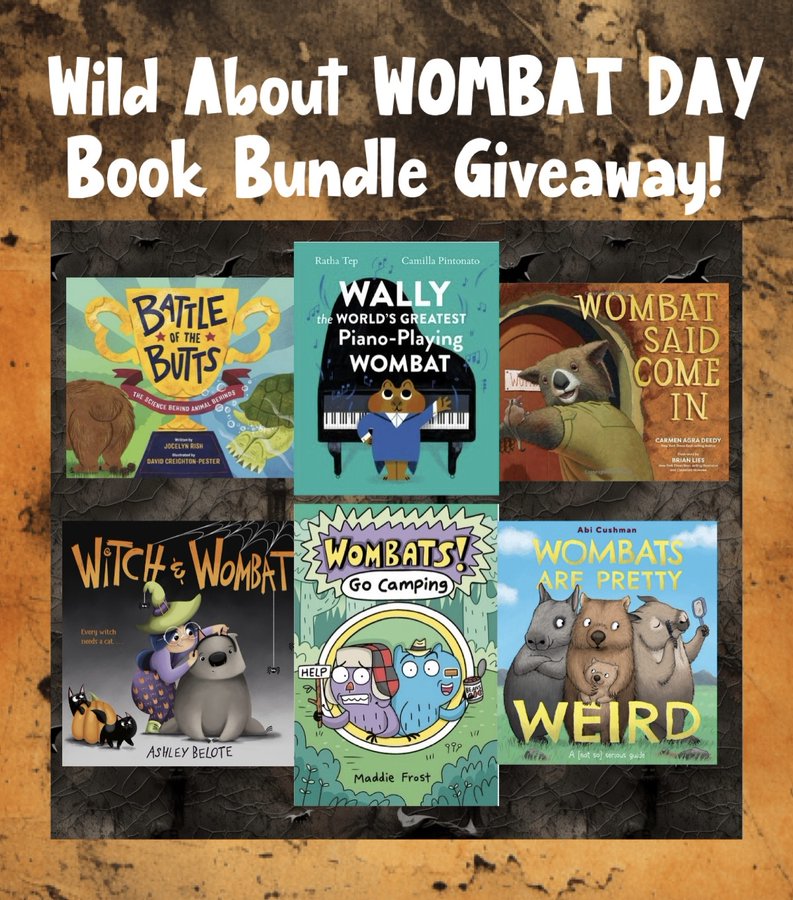 Happy World Wombat Day! 📚 Enter to win SIX amazing wombat books for the ultimate wombat storytime:  📷 jocelynrish.com/wombat 📷