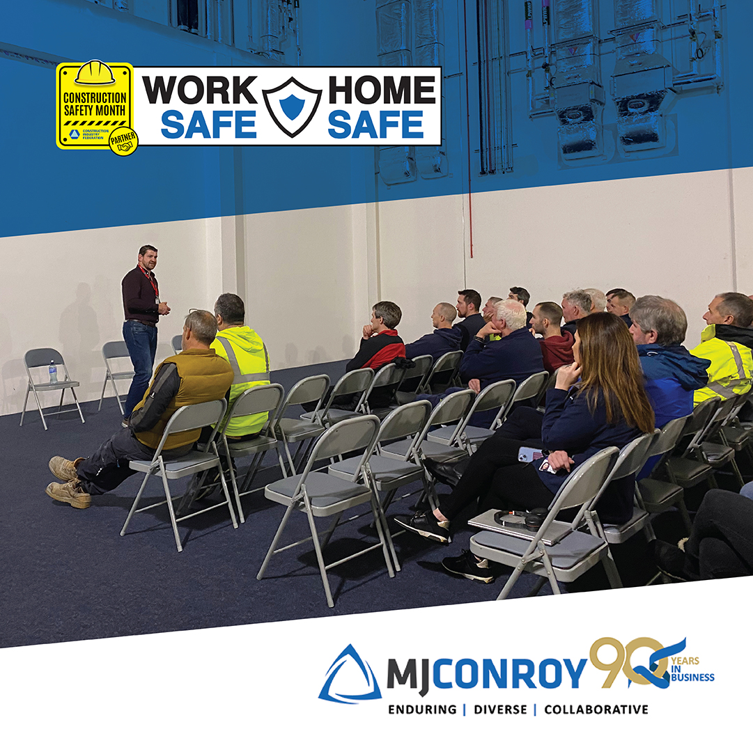 For Construction Safety Month, we invited Fergus Farrell to talk to our staff about the importance of maintaining high standards of safety.

Fergus suffered spinal injuries in a workplace accident several years ago and has since transformed his life.

#CIFSafety23 #construction