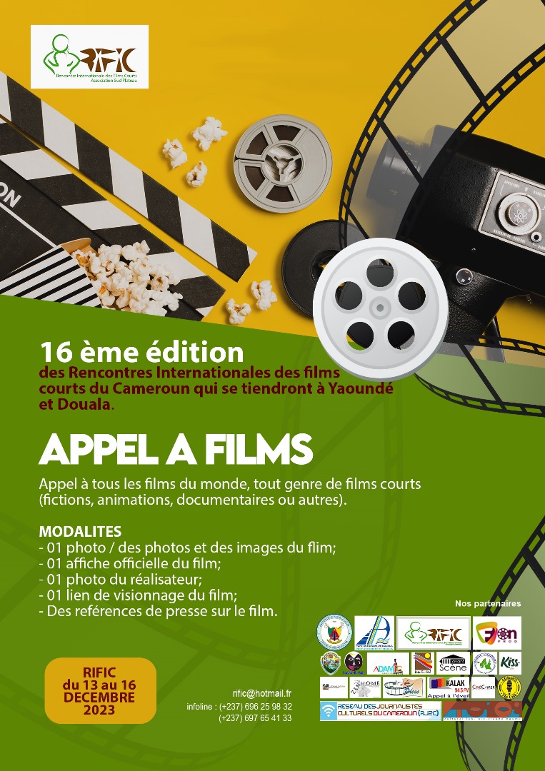 La 16ème édition du <a href="/Rific2/">Festival RIFIC (YTC)</a> est annoncée dans les villes de Yaoundé et Douala.
Toutes les informations sur l'affiche.
#art237