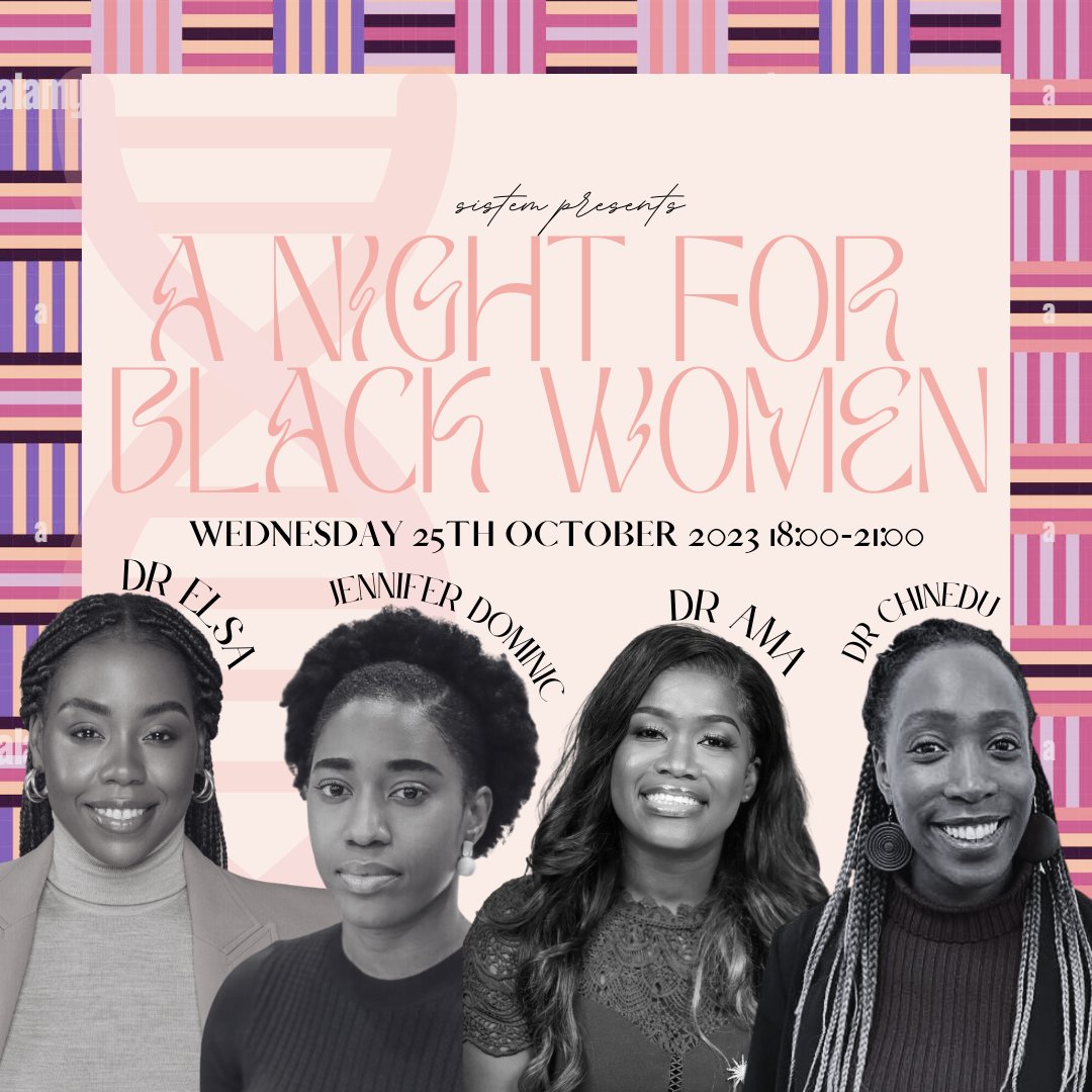 📢 For one day only, SiSTEM will be taking over a (totally FREE) pop-up and networking event at Westfields, White City to celebrate and showcase black women in STEM! Join us for fun activities, insightful talks and invaluable networking opportunities ✨
👉 eventbrite.co.uk/e/a-night-for-…
