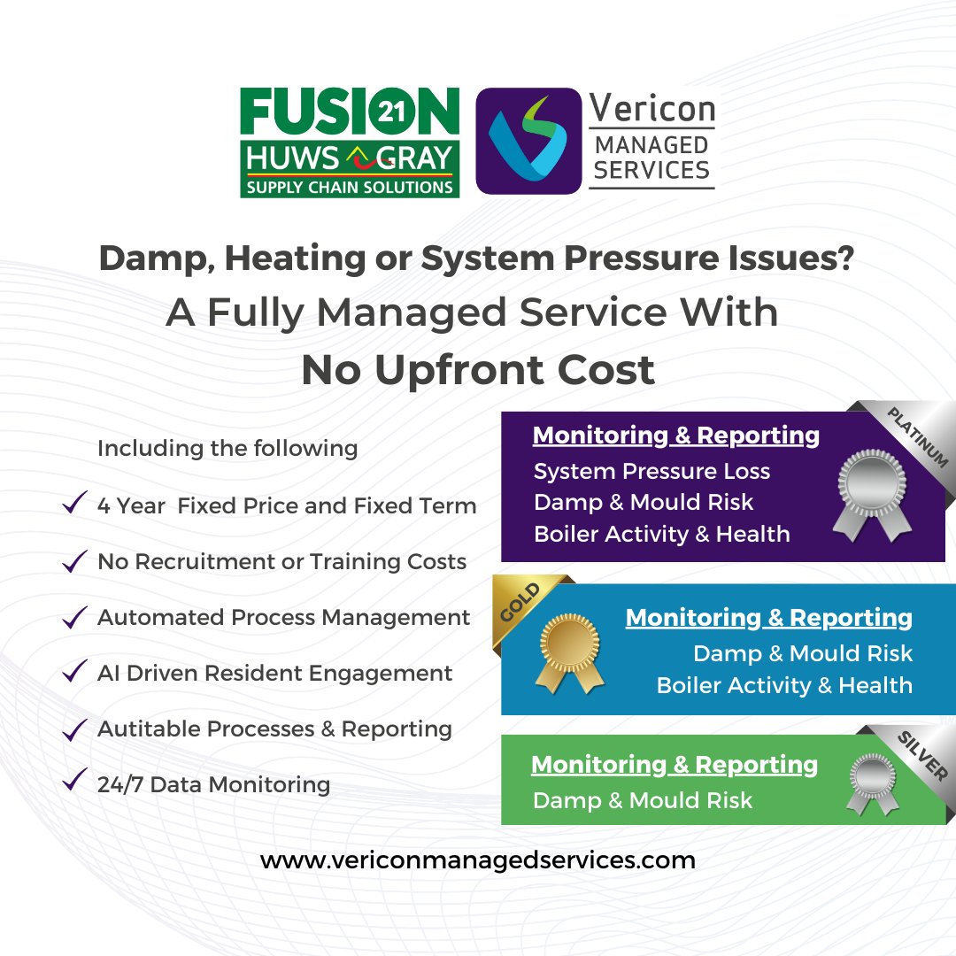 Quickly identify the root cause of damp and mould while caring for vulnerable residents with our Monthly Managed Service packages - @Huws_Gray @Fusion21SocEnt