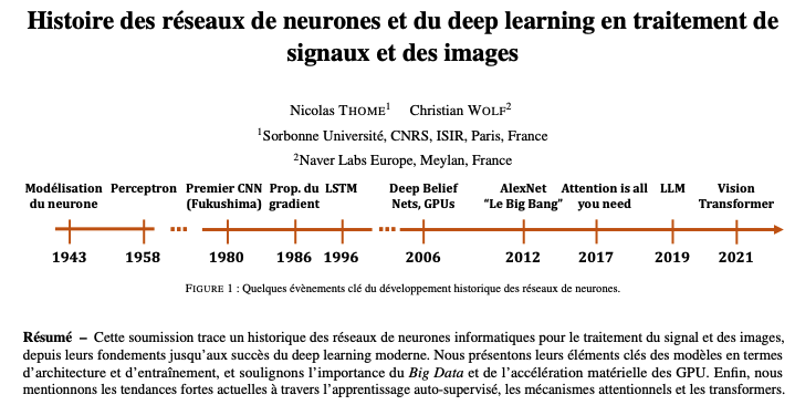 CaroPetitjean's tweet photo. Je recommande aux étudiants @MasterSIDRouen cette Histoire des réseaux de neurones et du DL en trt de signaux et des images @chriswolfvision N. Thome, pour sa hauteur de vue, son recul, et parce que ceux qui oublient leur passé se condamnent à le revivre.

https://t.co/Td6zcclvAr https://t.co/0O2Pepr6vp