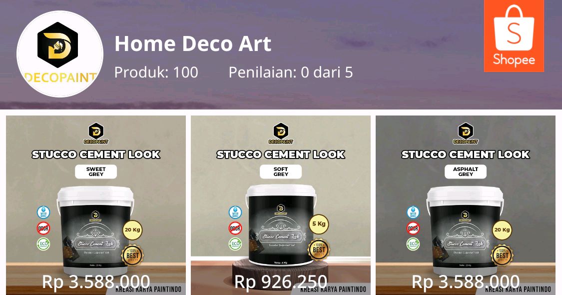 jaenabjaeee's tweet photo. Tersedia cat tembok di manfaatkan untuk kebutuhan pembuatan cat dekoratif. Selamat berbelanja. Kunjungi toko saya di Shopee! homedecoart: https://t.co/Z0w7TISmyc #ShopeeID
#Art 
#HomeDecoArt
#SeniArt https://t.co/0zJ87ujGow