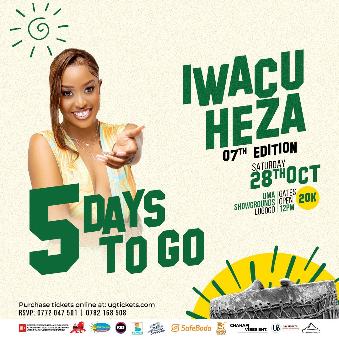 Just 5 days to go for #IwacuHeza23 🌚 and I’m more than excited . Got my attire all ready for 28th October. 
#TweseTuribamwe