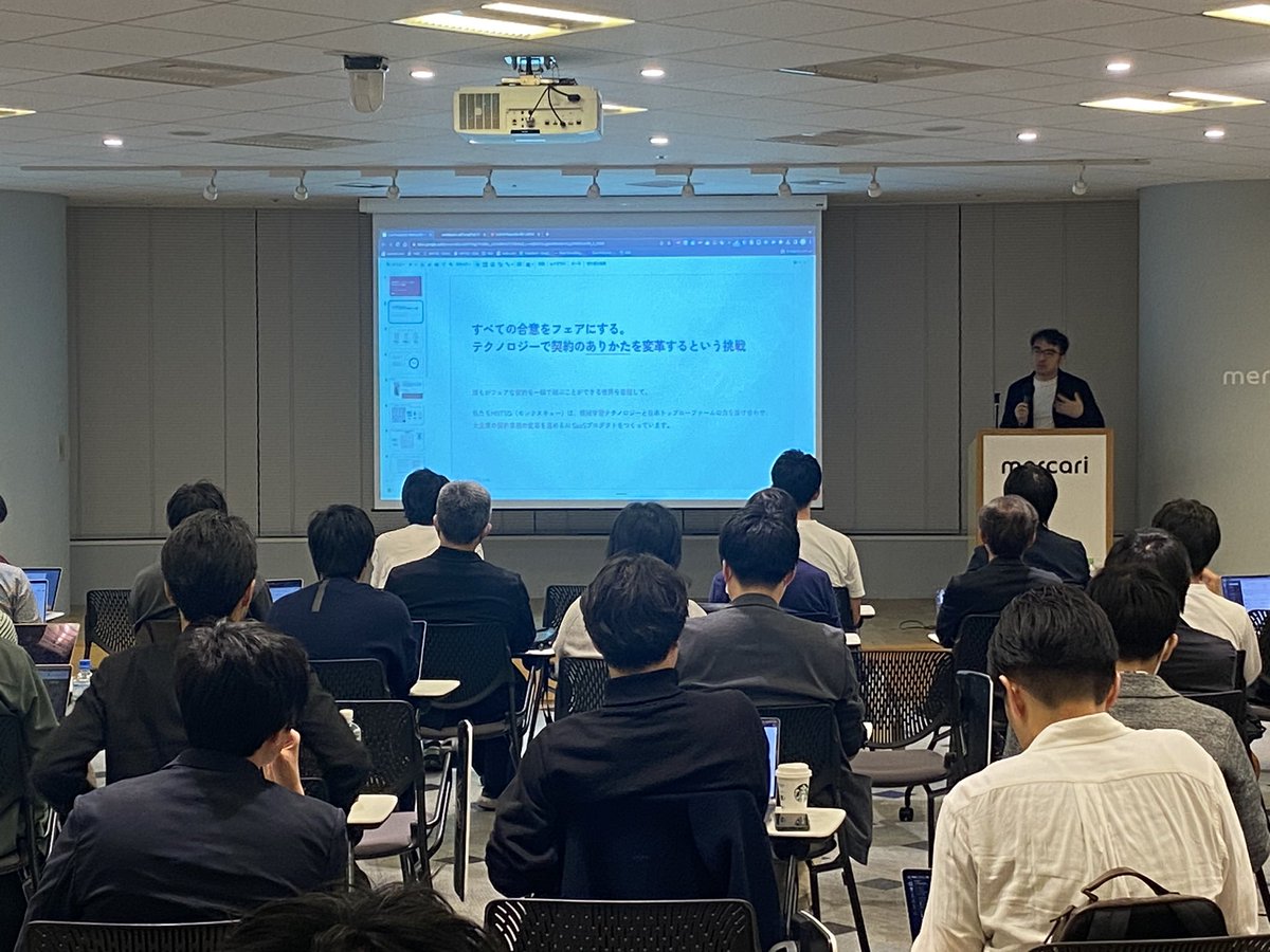 NaitoShiomi's tweet image. MNTSQの堅山さん🤗 #LLMProd