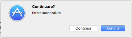 nicoladagostino's tweet photo. Continuare? #macos #errori #magia #badux #badui #appstorefail https://t.co/TDFK892x4e