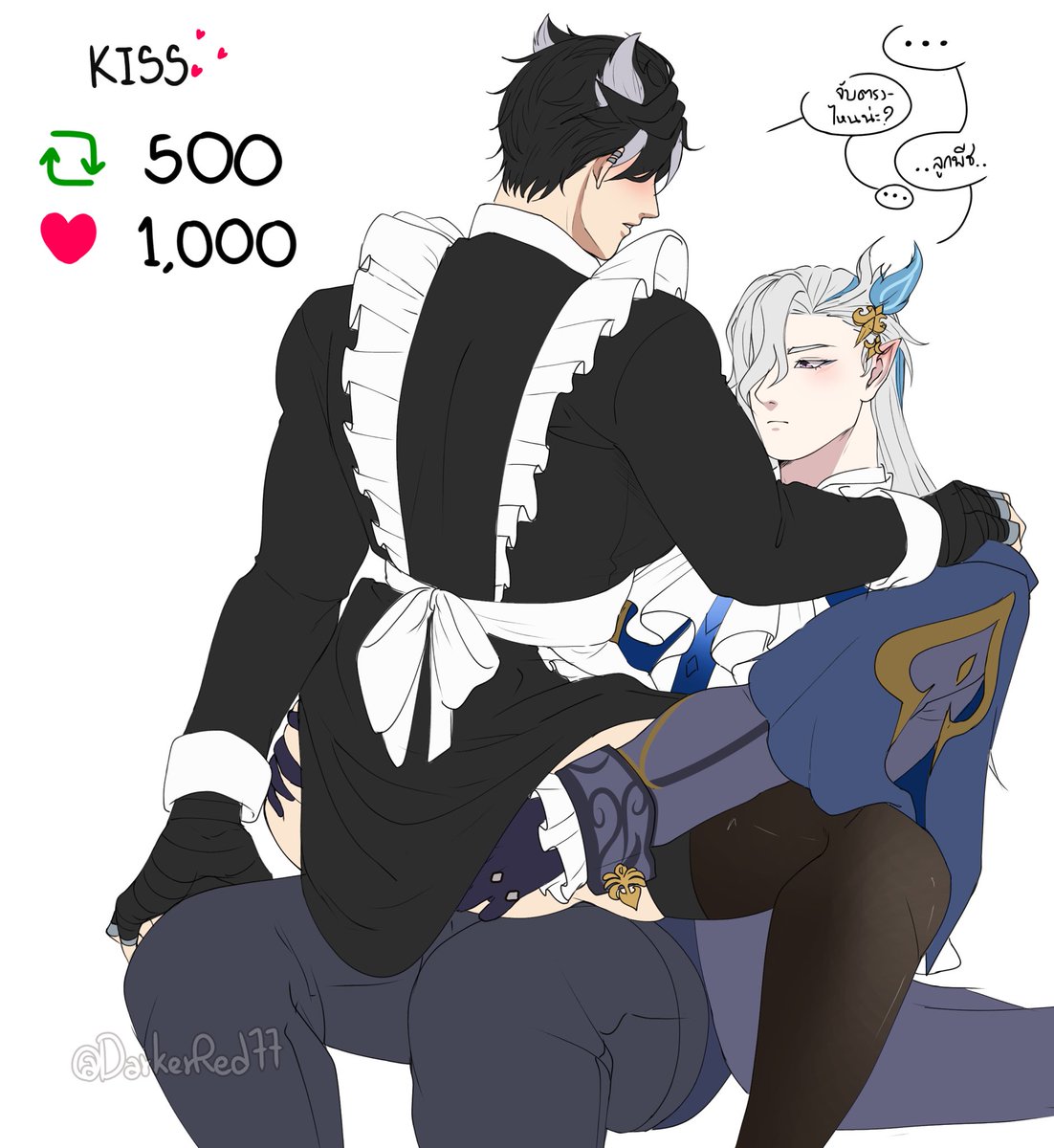 DarkerRed_77's tweet photo. 🔥 COUPLE #Neuvithesley MAID!! : PART 3🔥
next : K I S S💋

ต่อไป: จูบ💋 (จะมีโบนัสฉลองผู้ติดตาม100คนนะคะ💖)

#Neuvillette #Wriothesley #นิววิโรจน์ #เนอร์วิลริซ https://t.co/zKGocauRTe