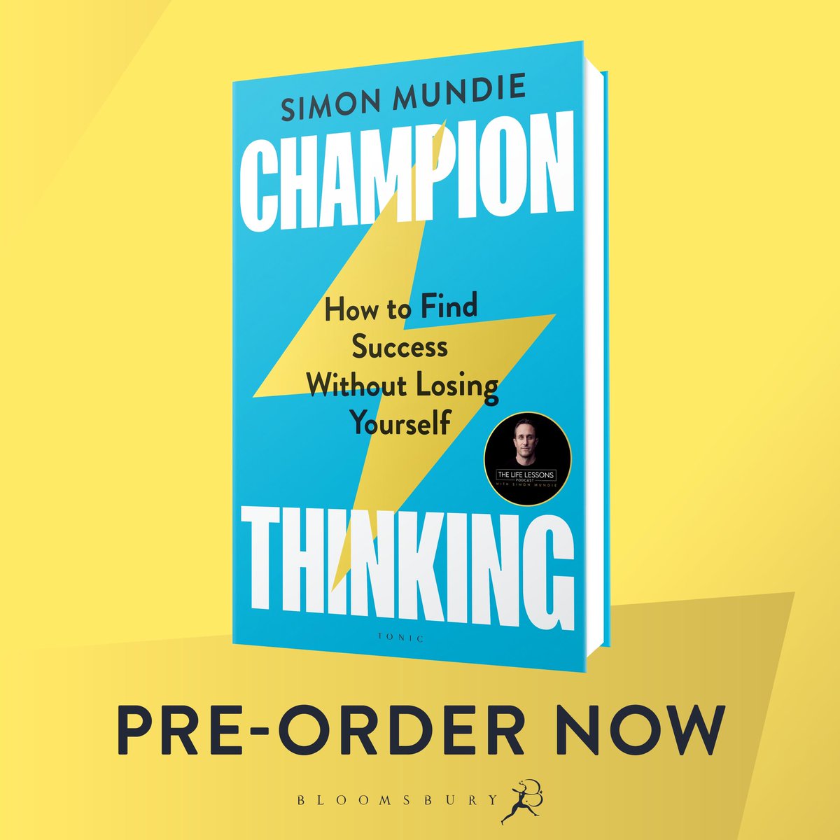 I am delighted to announce that my debut book, Champion Thinking: How to Find Success Without Losing Yourself, will be out on January 18th 2024... and is now available for pre-order.  

Published by Bloomsbury, it draws on my conversations with the likes of Jonny Wilkinson,