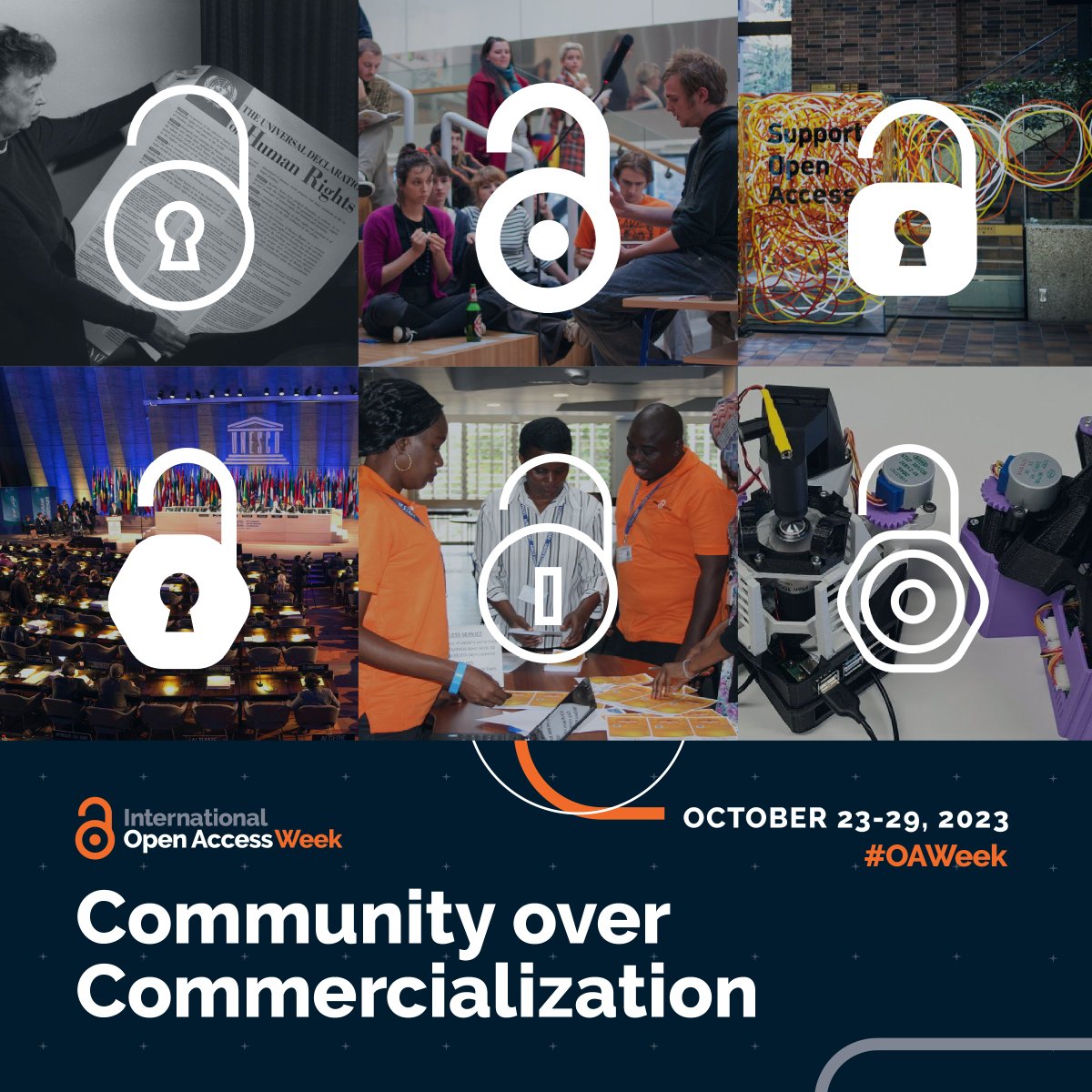 It's #OAWeek23 &amp; the theme is 'Community Over Commercialization'!

It matches our belief that the infrastructures that support OA books should be community-owned, not dominated by a single entity.

This is our commitment for the infrastructures we build: copim.pubpub.org/pub/copim-stat…