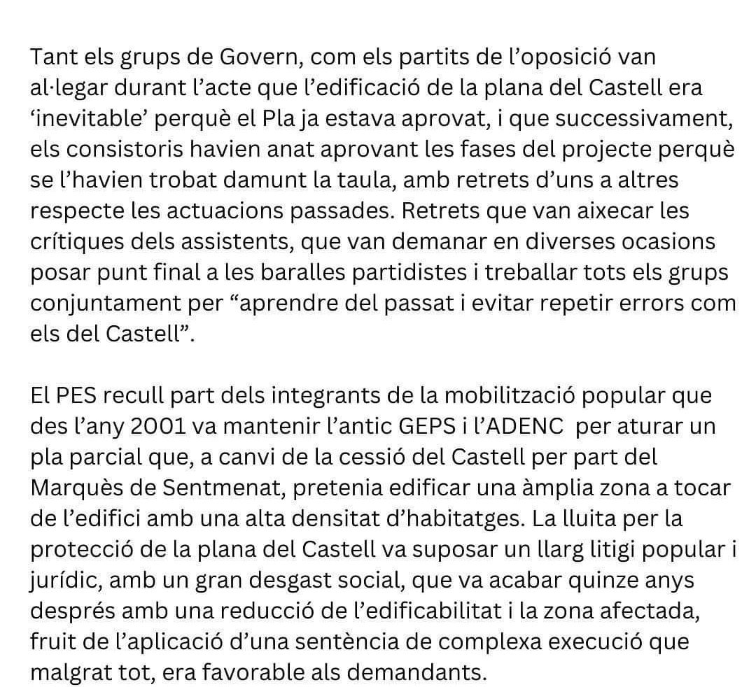 Plataforma d'Associacions i Entitats de Sentmenat tweet media