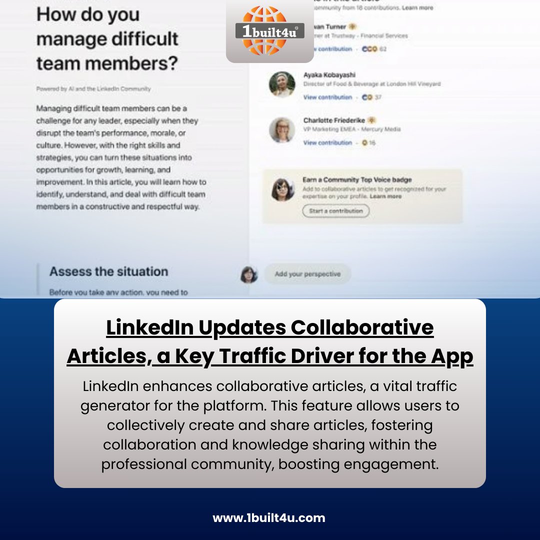 📰🔔 Breaking News! 📰🔔 #1built4udotcom #1built4u #LinkedInUpdates #CollaborativeArticles #ProfessionalCommunity #KnowledgeSharing #EngagementBoost #LinkedInTraffic #ContentCollaboration #ProfessionalNetworking #BusinessArticles #LinkedInFeatures