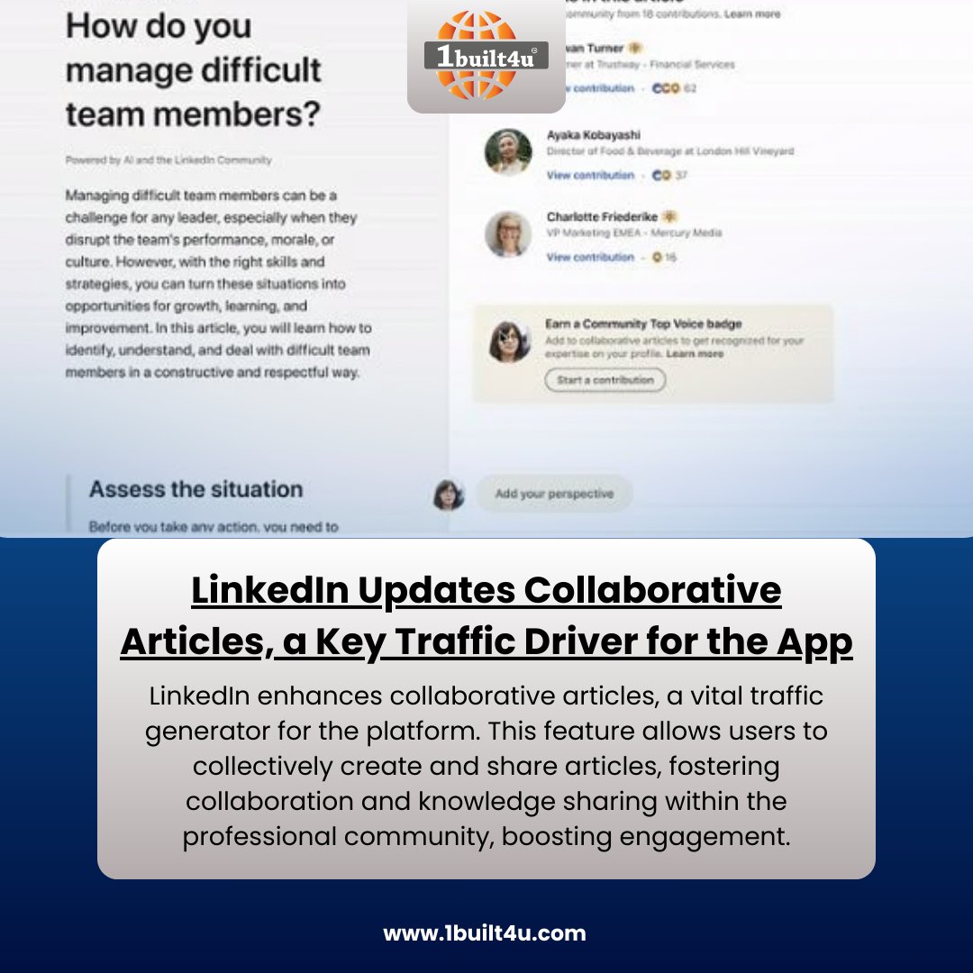 📰🔔 Breaking News! 📰🔔

#1built4udotcom
#1built4u
#LinkedInUpdates
#CollaborativeArticles
#ProfessionalCommunity
#KnowledgeSharing
#EngagementBoost
#LinkedInTraffic
#ContentCollaboration
#ProfessionalNetworking
#BusinessArticles
#LinkedInFeatures