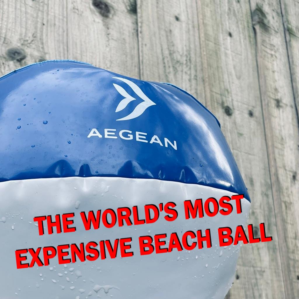 JanRobijns's tweet photo. @aegeanairlines Honestly shocked by AEGEAN AIRLINES: lost our suitcase, promised to cover costs &amp; response in 10 days. 15 weeks later: wildly insulted by AEGEAN Customer 'Service' and compensation? A leaky ball (literally!). Be warned... TBC https://t.co/MstuQPzQoV