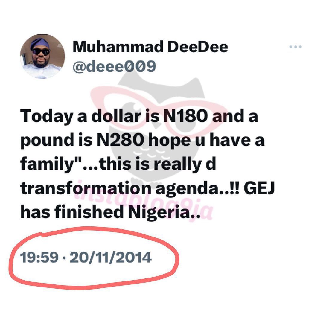 President Tinubu isn’t a magician — Nigerian man says after his compatriots dug up a 2014 tweet of him cr#ticizing former president Goodluck Jonathan over the exchange rate.