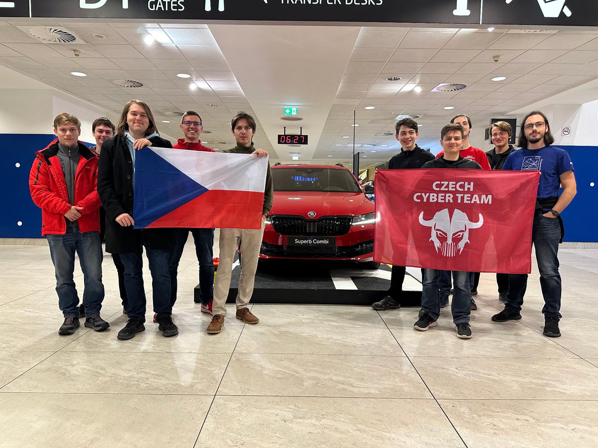 The Czech Team on it's way to #ECSC2023

See you all soon!