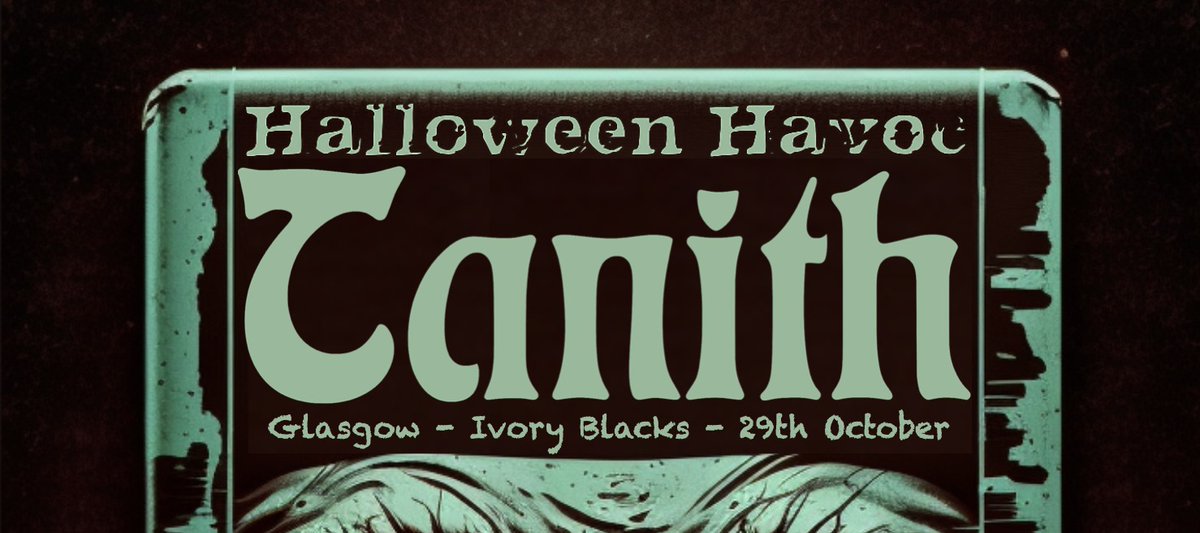 Ivory Blacks Glasgow (@ivory_blacks) on Twitter photo Followed by Halloween Asylum , 11pm
Sunday - Halloween Havoc Glasgow | Tanith  6pm, 18+ Followed by Halloween Asylum , 11pm
Sunday - Halloween Havoc Glasgow | Tanith  6pm, 18+