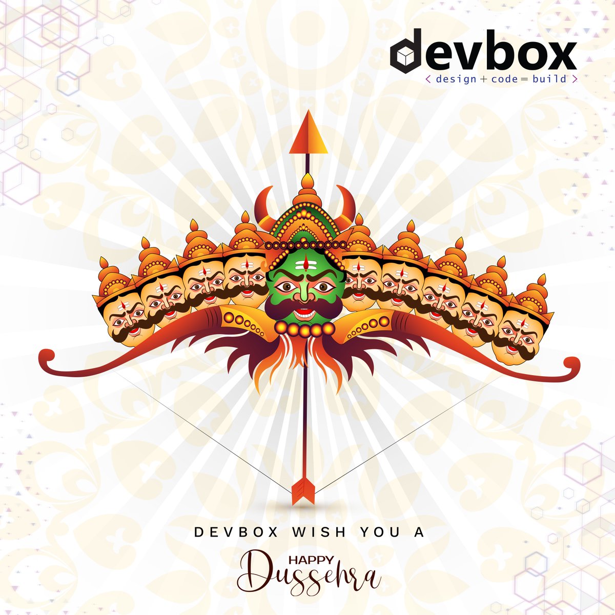 devboxindia's tweet photo. "A time for #celebration, A time for #Victory  of #good over bad, A time when the world sees the example of the #powerofgood...."
#Devboxsoftware wishes you and your family a very happy #Dussehra2023 https://t.co/zs9wIu6JpN