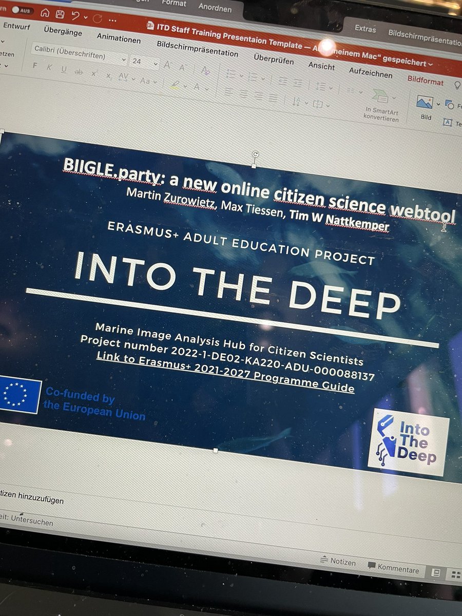 Looking forward to present and test #Biigle ‘s new little sister #BIIGLE.party at the #IntoDeep workshop tomorrow.Hope it works! 🤞😀 #citizenscie #marinebiology #Biodiversity