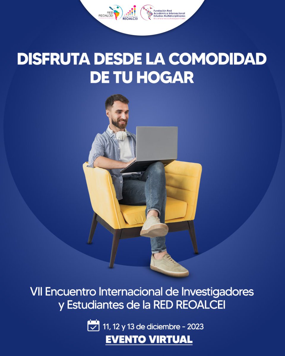 Paso por aquí a invitarte... quiero que nos acompañes a socializar tu investigación... y nos parece propicio en el 7mo Encuentro Internacional de Investigadores y Estudiantes 2023, en su 3era Edición Virtual... desde la comodidad de tu hogar!!!
Y Tú?... te inscribíste? ✌🏻😉 
😏👌🏻