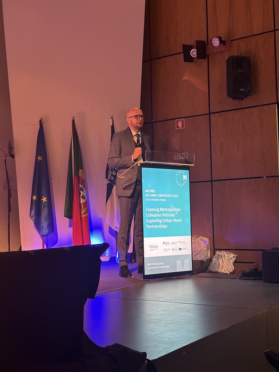 SMShingadia's tweet photo. @MazurJakubWro opens the METREX Autumn Conference in Braga.  A packed agenda on framing Metropolitan cohesion policies @METREXnow #METREXcávado #braga https://t.co/ppxOwBZywF
