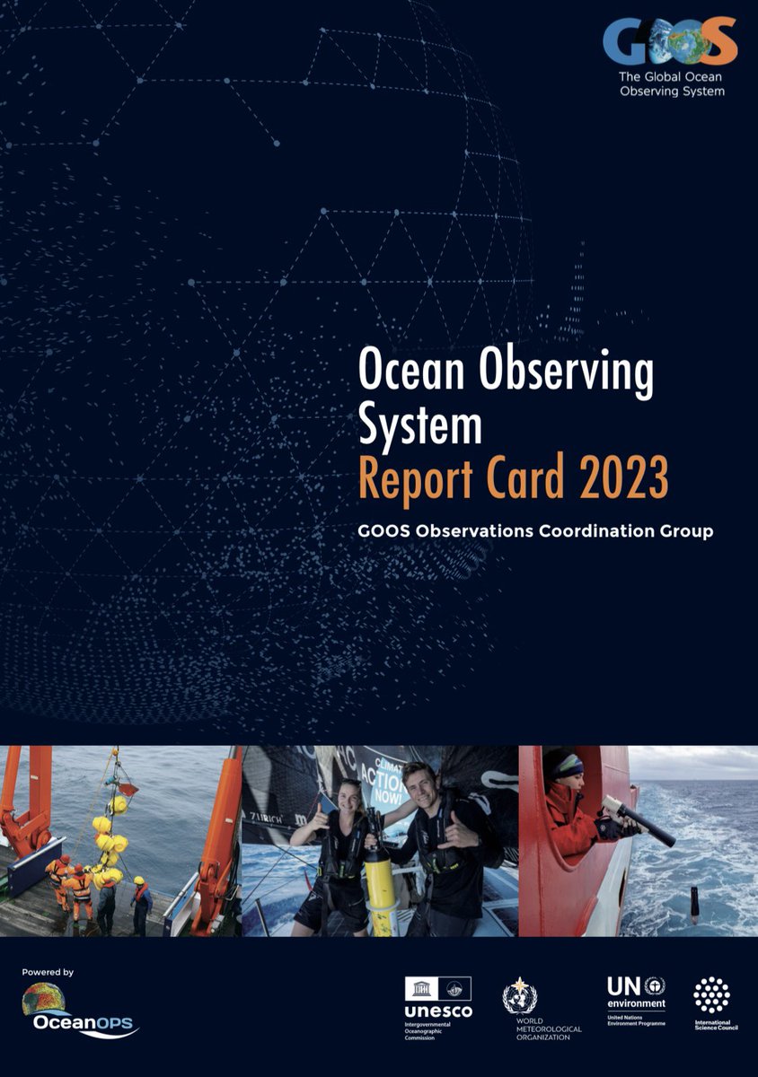 News!! Don’t miss tomorrow the publication of the #GOOSreportcard In 2023 we showcase achievements & challenges in continuing to integrate physical, biogeochemical & biological #OceanObservations to provide a global view of the status of the @GOOSocean & the #ocean we observe.
