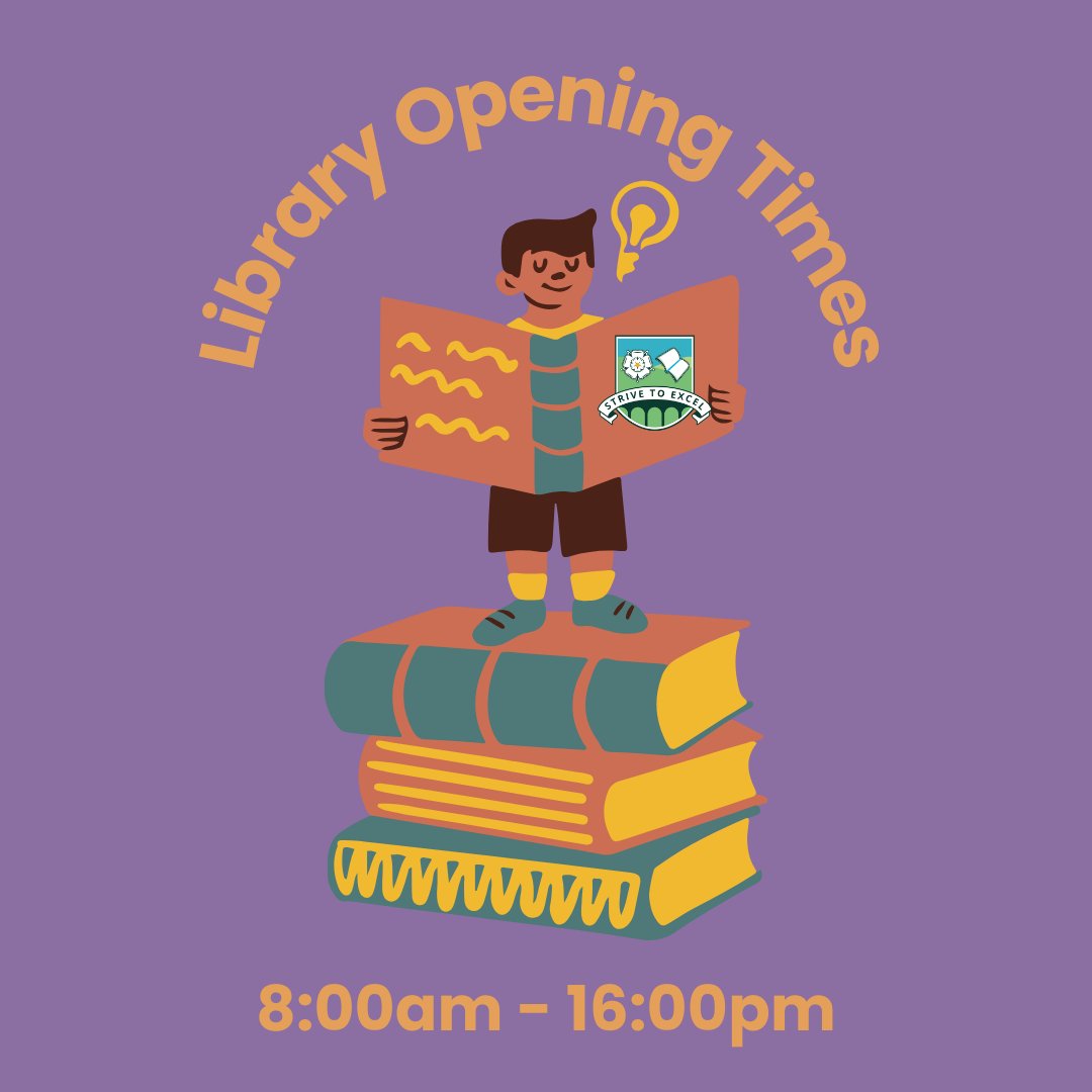 Our wonderful library is now open until 16:00pm every day 📚. We've got books, graphic novels and even board games. Come along and discover your new favourite book.