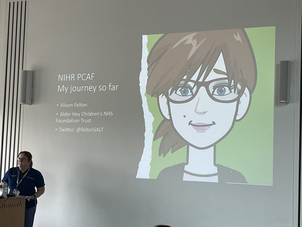 Alder Hey AHPs (@alderhey_ahps) on Twitter photo @feltonSALT talking about her NIHR PCAF journey #AHP #research #celebrating <a href="/AlderHey/">🏥 Alder Hey 💙</a> @feltonSALT talking about her NIHR PCAF journey #AHP #research #celebrating <a href="/AlderHey/">🏥 Alder Hey 💙</a>