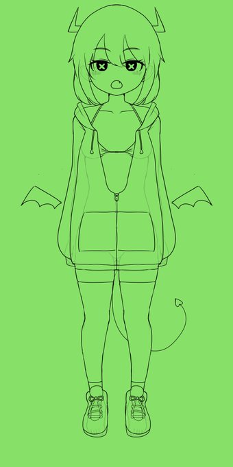 TLに触発されて、脱衣できるLive2Dモデル作ろうとしてる 