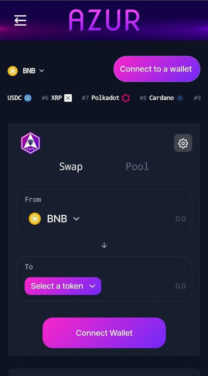 AzurSwap tweet media