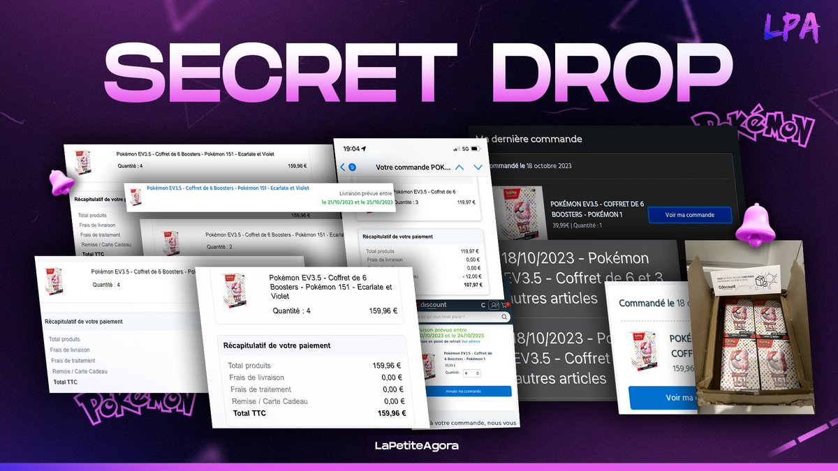 Qui veut des #Pokemon Bundle 151 EV3.5 ?  👀

Certains disent qu'il y a rien eu mais tout le stock a été pris par nous avec un code promo en plus 🫢 

Quittez votre groupe et rejoignez-nous !
➡️ whop.com/lapetiteagora/

#Pokemon151