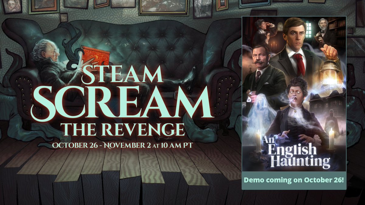 3 days for the demo of An English Haunting. Meanwhile you can wishlist the game and I will appreciate it very much!

⬇️👻🎃
store.steampowered.com/app/2474030/An…