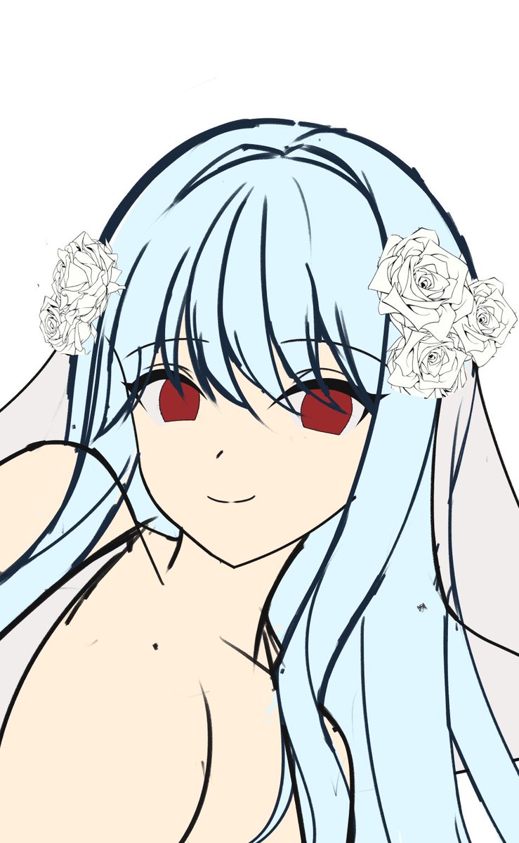 WIP🎨
次は氷織ちゃん描いてます💗 