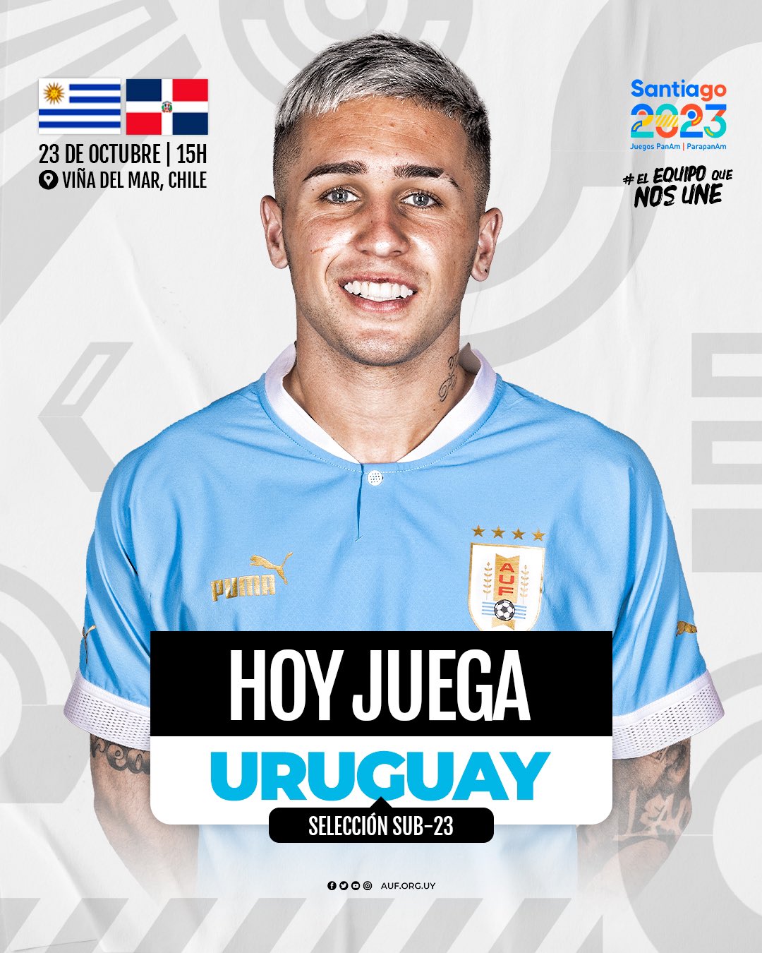 Fútbol: Hoy juega Uruguay por los Panamericanos