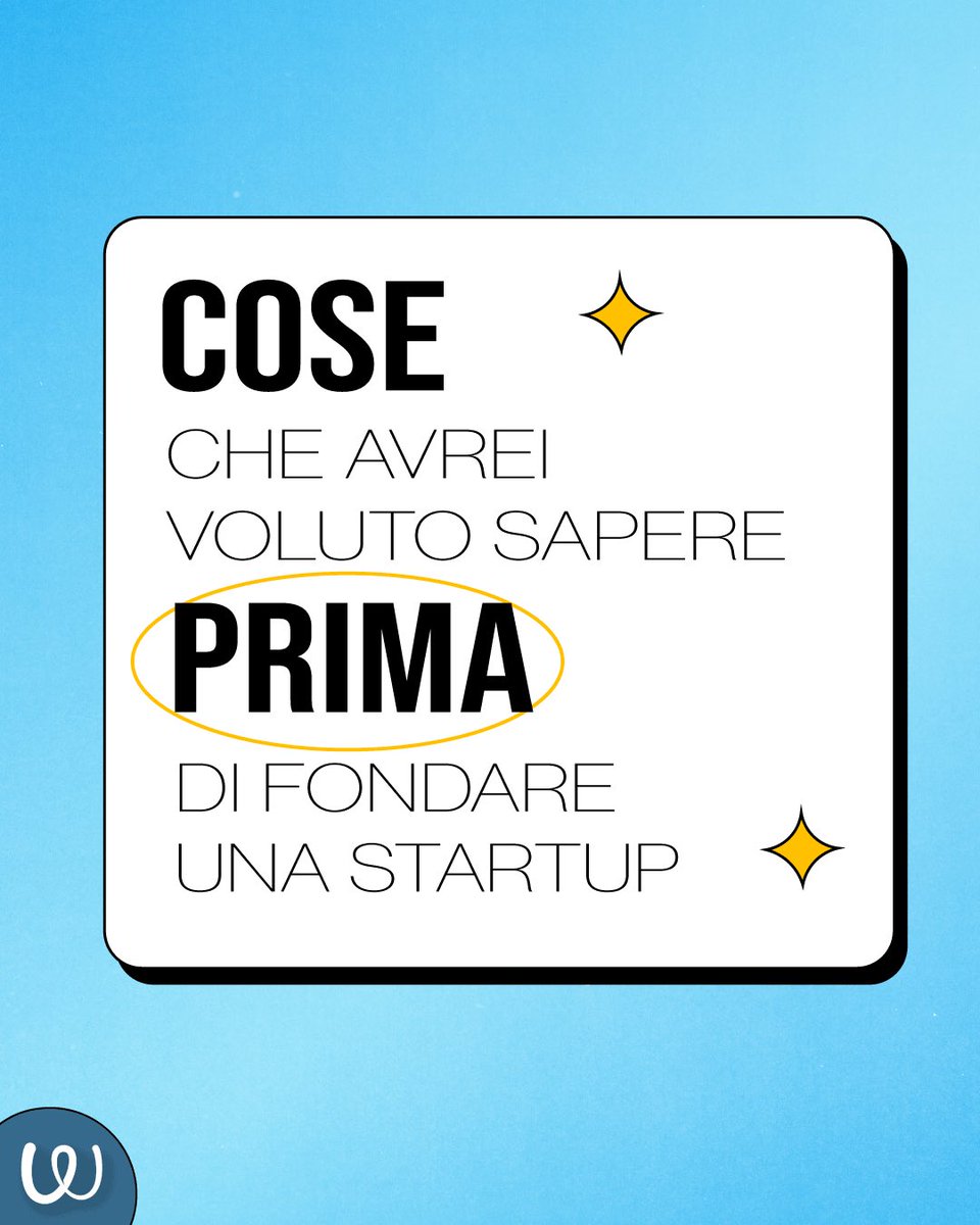 Abbiamo fornito un elenco di tips utili ai neo-startupper proprio qui: bit.ly/3FtTICR .

E tu, cosa avresti voluto sapere prima di fondare una startup? Diccelo nei commenti! 

#startup #startupitalia #venturebuilding #imprenditoria #tech #innovazione #entrepreneurship