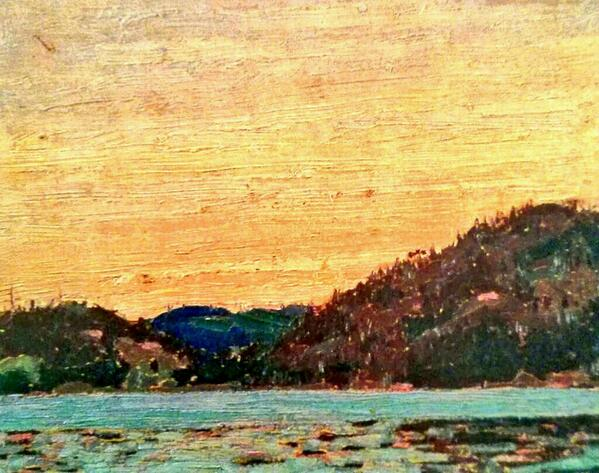 1914 Hills and Swirling Sky Verso  #tt1914