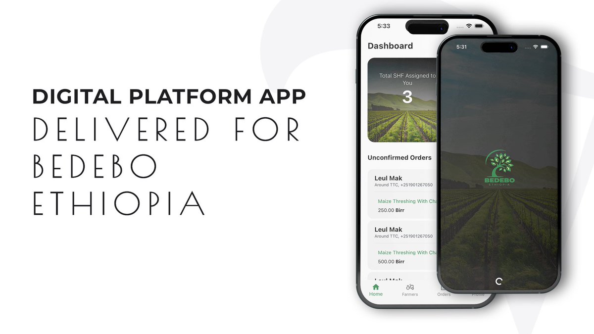 vp_solutions_et's tweet photo. We are delighted to announce the completion and delivery of digital platform mobile app for Bedebo Ethiopia.
We had a great time with Bedebo Ethiopia and we are grateful for the support we are giving for the software solution we provided.
#vptrading #agriculture #mobileapp https://t.co/7MoQNedcv0