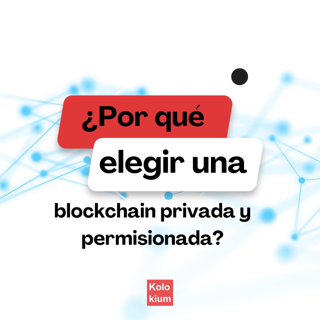 kolokium's tweet image. ➡️ Desliza y conoce las razones de porque elegir entre una blockchain privada y permisionada

#kolokium #blockchain #privateblockchain #permissionedblockchain #cybersecurity #digitalidentity #datasecurity #traceability #privacity #hyperledger #hyperledgerfabric #software #dlt