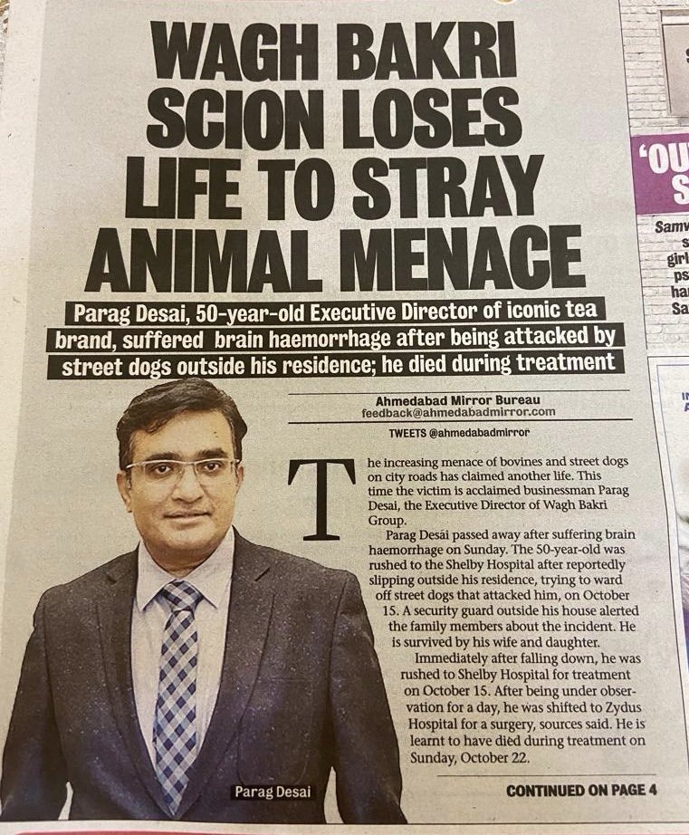 SinglaYatin's tweet photo. @PMOIndia @narendramodi we cannot go more wrong on our policies. v r daily losing humans to dogs. Life of dogs n their displacement is more valuable than humans RIP https://t.co/1XuPHUfe27