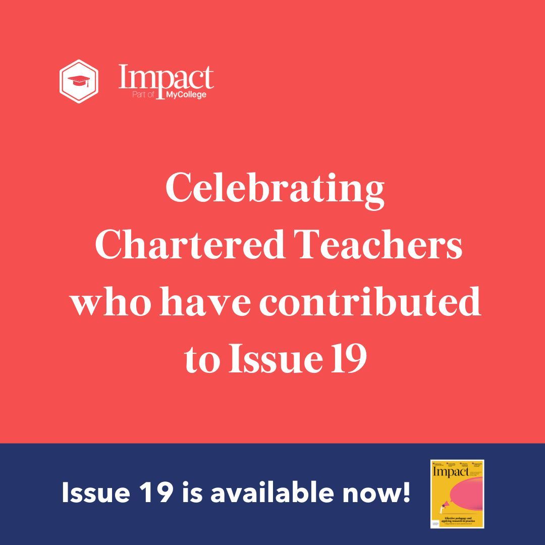 CharteredColl's tweet image. In this Impact article, Angela Schofield CTeach @DeputySchofield explores the role of oracy in early reading, relationship building, self-regulation and language development. Read the full article now: buff.ly/3PTqQsu #ImpactJournal #CharteredStatus