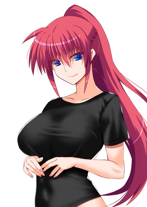 クリスタ練習シリーズ④
黒Tシャツシグナムさん。
前回のはやての時に胸の下を絞ったほうが～
とか言ってたからなのか、
自分でぎゅってやってる!(たまたま 