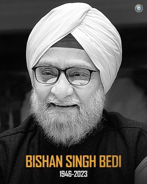 1970 के दशक में भारतीय स्पिन स्टार बिशन सिंह बेदी ( #BishanSinghBedi ) अब नहीं रहे। 77 साल की उम्र में पूर्व भारतीय दिग्गज स्पिनर बिशन सिंह बेदी का सोमवार (23 अक्टूबर) को निधन हो गया
शौक संदेश