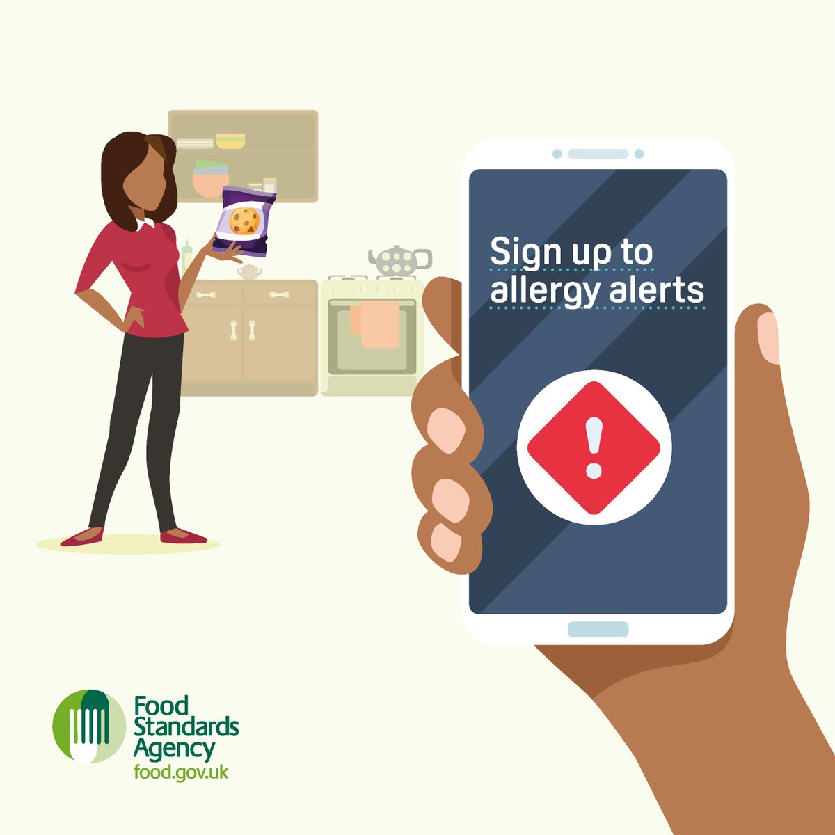 Do you or someone you know have a food allergy? Then sign-up for our food alerts service to get email and text updates when unsafe food is recalled. 

You can even select which food allergy alerts you want to receive. 

Sign-up today: food.gov.uk/news-alerts/su…