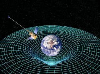 Einstein's general theory of relativity describes how gravity arises from the curvature of spacetime due to the presence of mass and energy.
