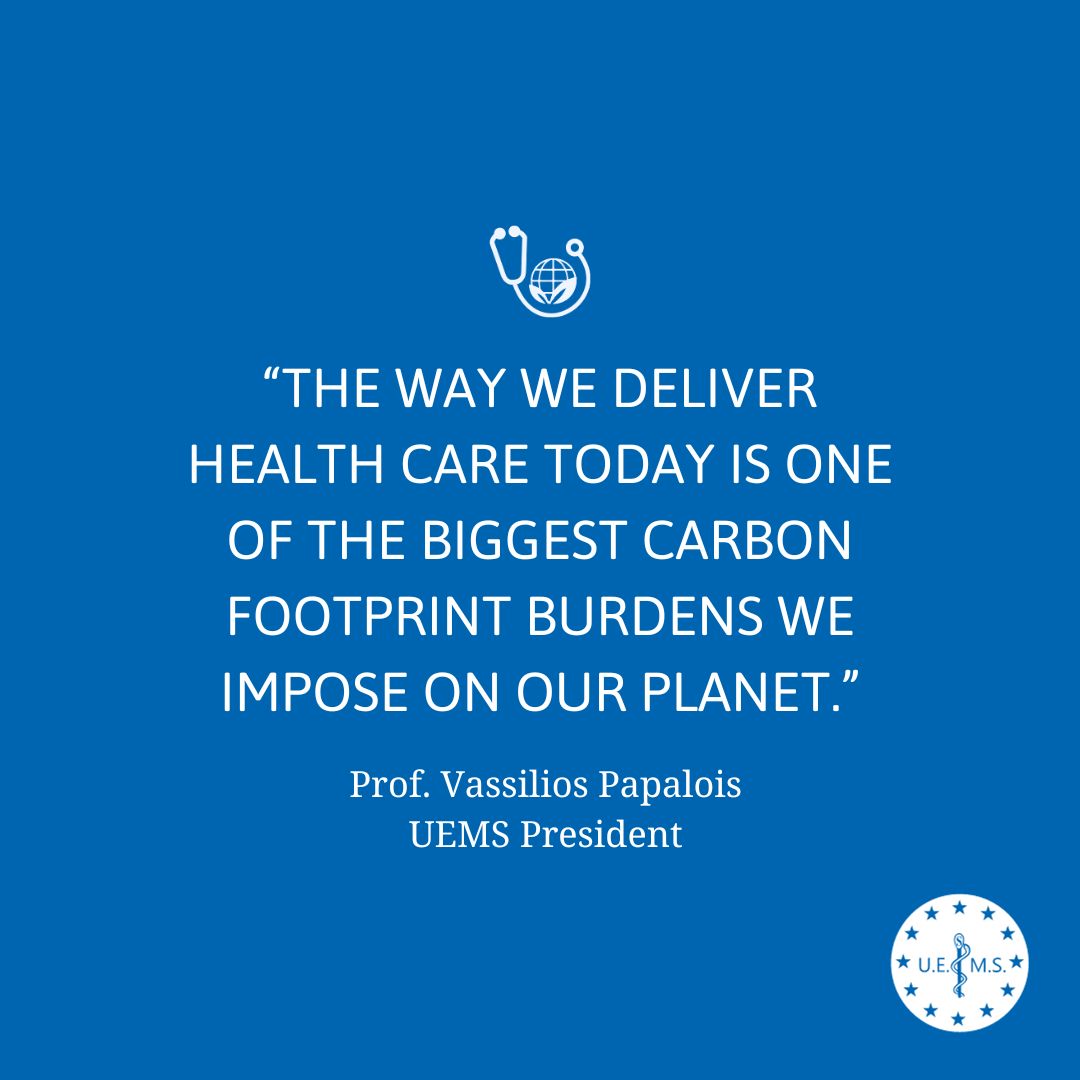 UEMSEurope's tweet photo. Today, UEMS Pdt Prof. Vassilios Papalois &amp; VP @TomasCoboCastro are at the launch of the  Medical Alliance against Climate Change @CGCOM_Esp 

💚🌍 We are at the forefront to support doctors for greener #sustainable medical practice  

➡️https://t.co/sUTmBJPaO6 https://t.co/xYGMkGFhaZ