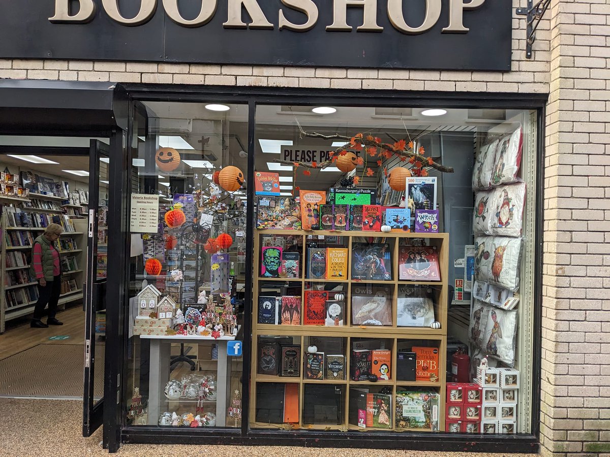 The scaffolding is down across the road from us! 
I think it makes our window look much better. 
#haverfordwest #pembrokeshire #oldockywhite #bookshoplife