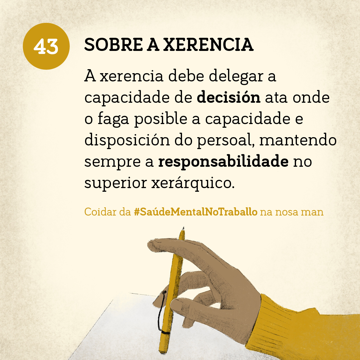 copgalicia's tweet photo. ✍️ A reflexión desta semana para mellorar o coidado #SaúdeMentalNoTraballo desde a xerencia céntrase nas decisións e nas responsabilidades.
Que teñas un bo día!
#PTO #COPG #psicoloxía https://t.co/CBgllsePCE